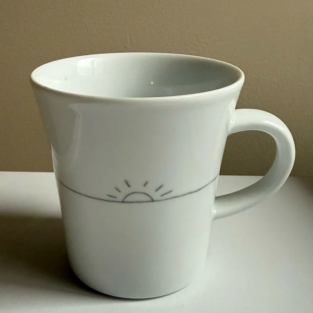 Crate&Barrel Kahla Scribble Coffee Mug and Saucer Germany Repacement Dishes